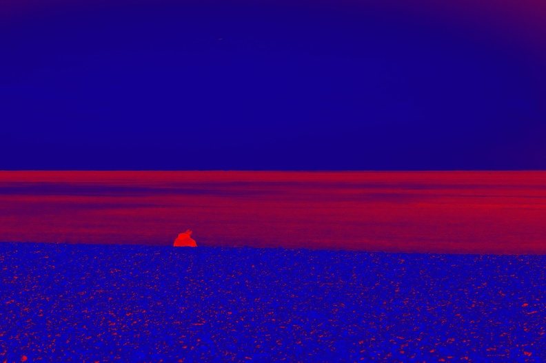 Coucher du soleil sur Neptune